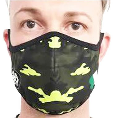 AirProtect Face Mask - Black w/ Yellow Camo AirProtect Face Mask - Black w/ Yellow Camo