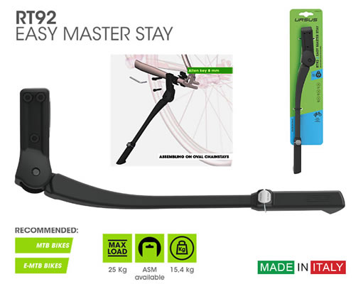 Art. RT92 - Adjustable Rear Easy Master Stay Kickstand Art. RT92 - Adjustable Rear Easy Master Stay Kickstand